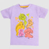 Girls Lavender Princess Dreams Graphic T-Shirt with Princess Print