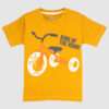 Boys' mustard yellow t-shirt with 